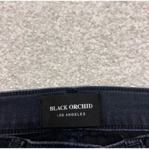 Black Orchid Jeans Black Skinny Distressed Pockets Women’s Size 25 - Picture 9 of 12